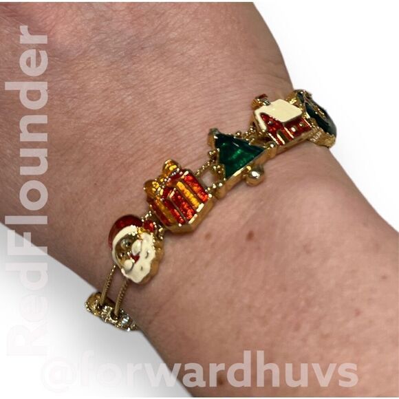 Vintage Christmas Bracelet - Picture 1 of 9
